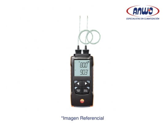 TERMOMETRO PARA TERMOCUPLAS TIPO K (2 CANALES) TESTO 922 CON CONEXIÓN APP
